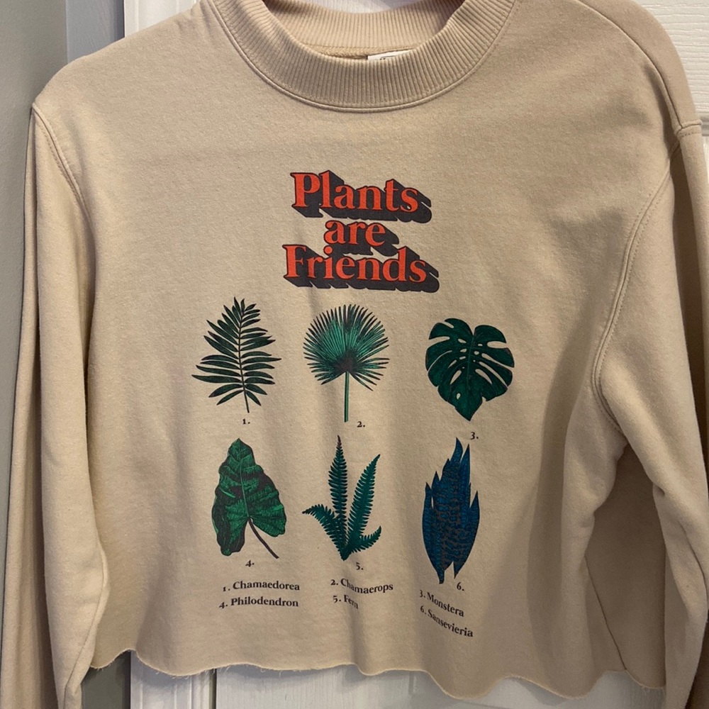 Cropped Plant Crewneck 🪴